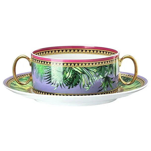 Tazza Porcellana Versace Versace Jungle Animalier