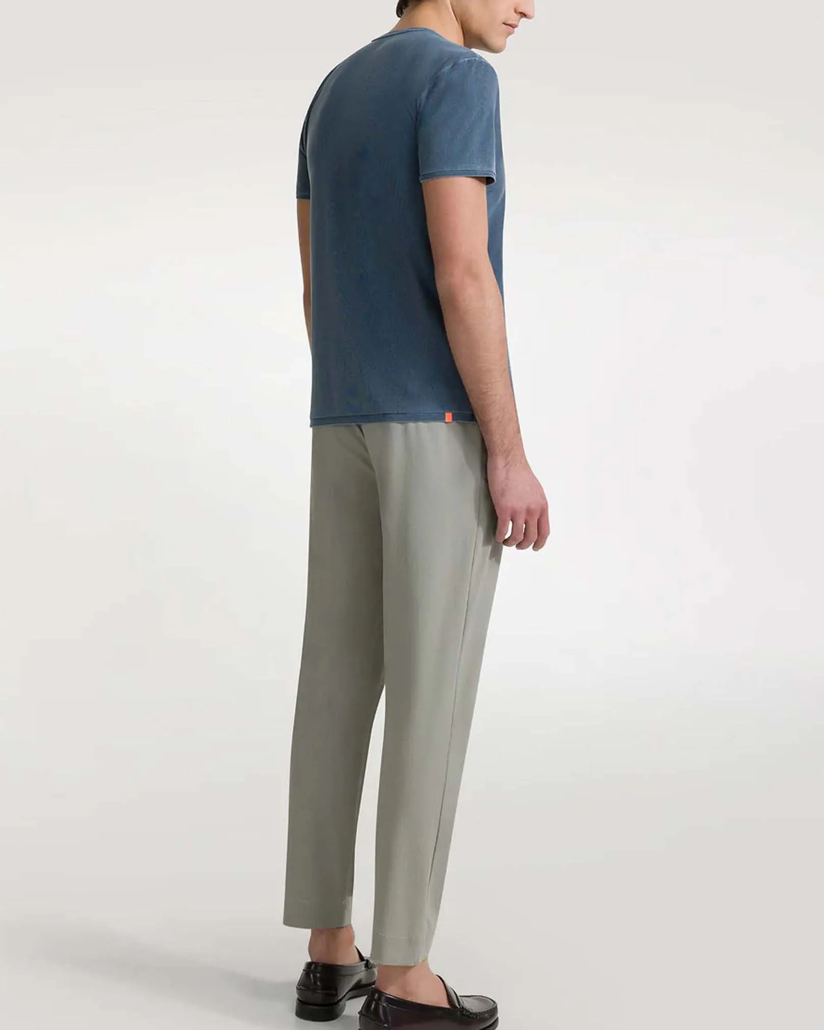 Techno Wash Piquè Shirty blu indaco