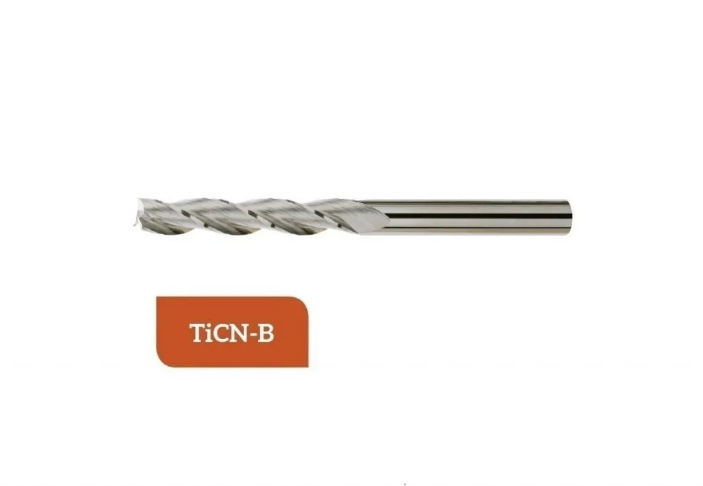 TM-3.3XL-0500C Fresa elicoidale in metallo duro lunga Ø5 a tre taglienti taglio al centro con gambo cilindrico DIN 6535, rivesti