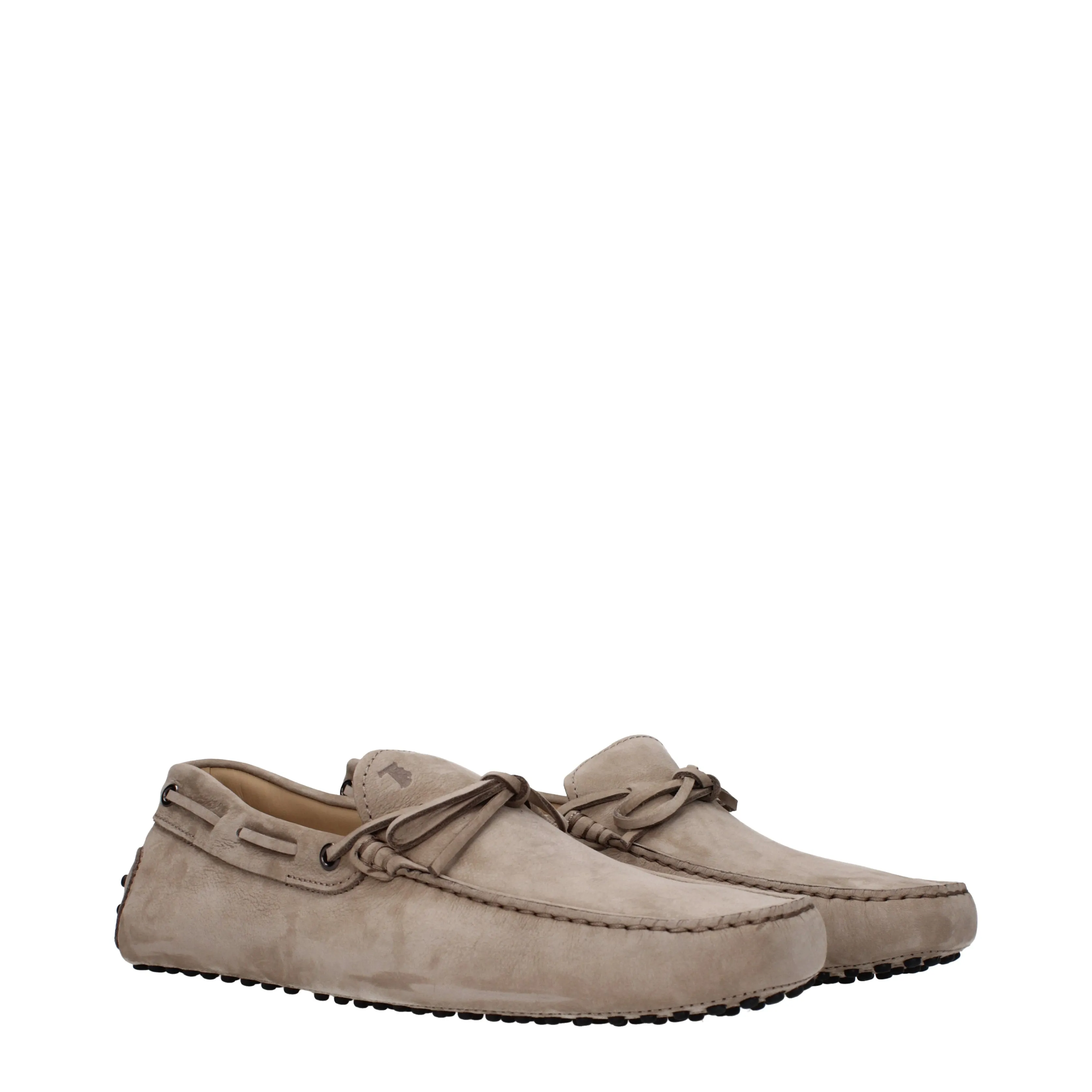 Tod's Mocassini Uomo Camoscio Beige/Creta