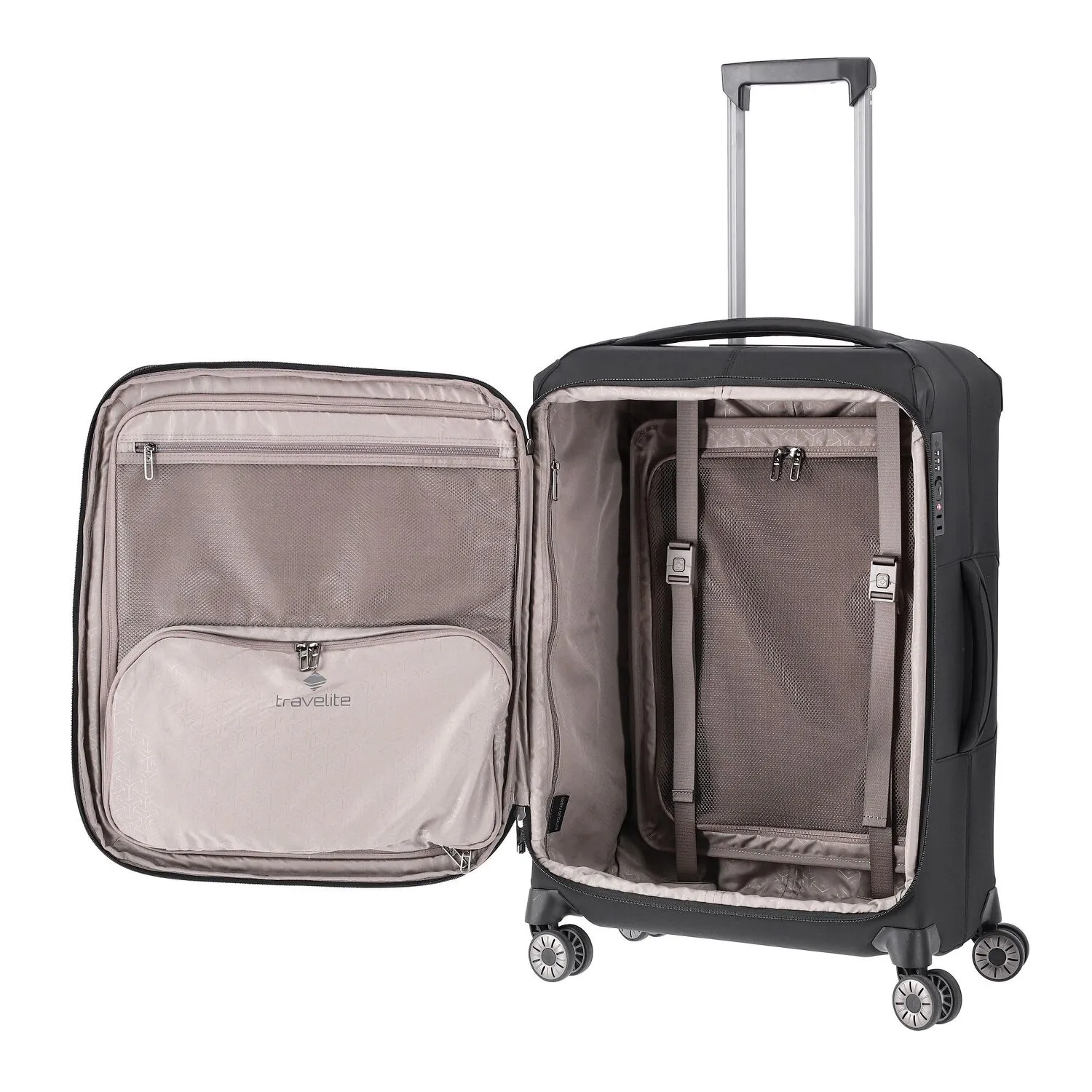 Travelite Priima 4 ruote Carrello 68 cm con piega di espansione
