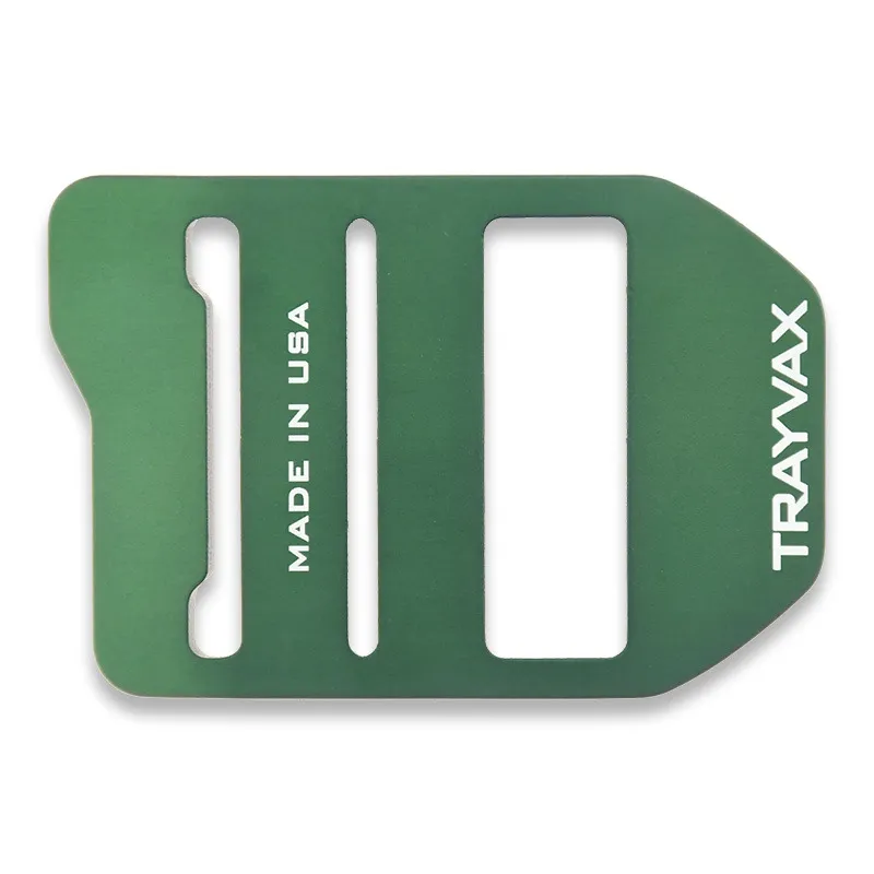 Trayvax Cinch Belt Buckle Aluminum, Forest Green