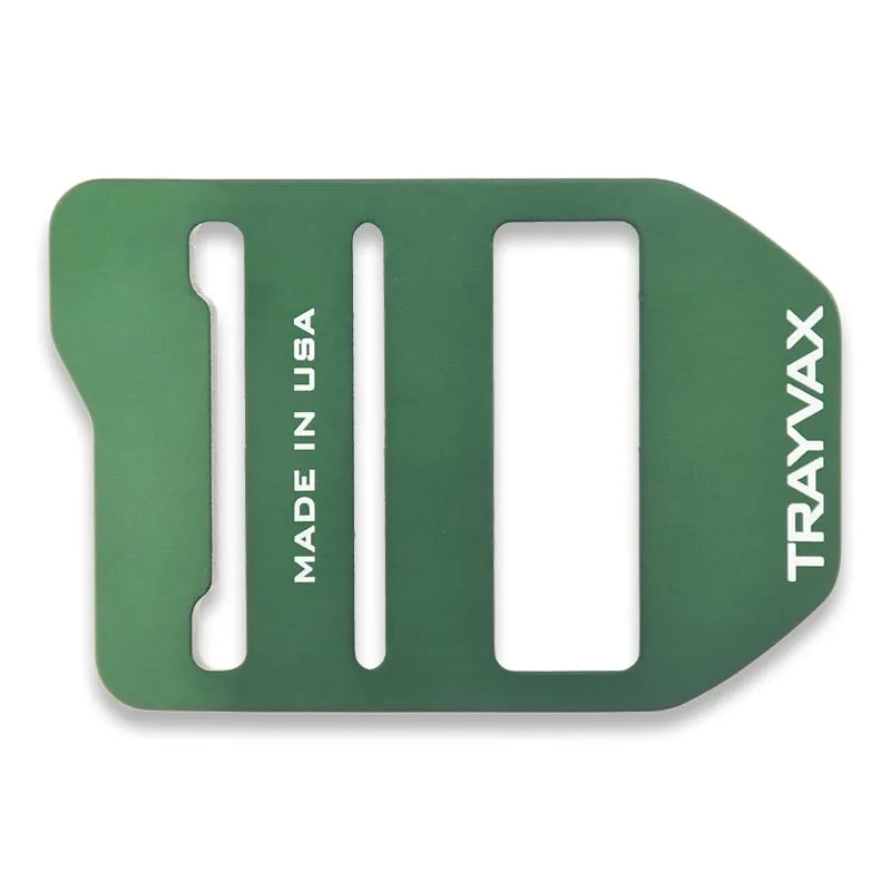 Trayvax Cinch Belt Buckle Aluminum, Forest Green