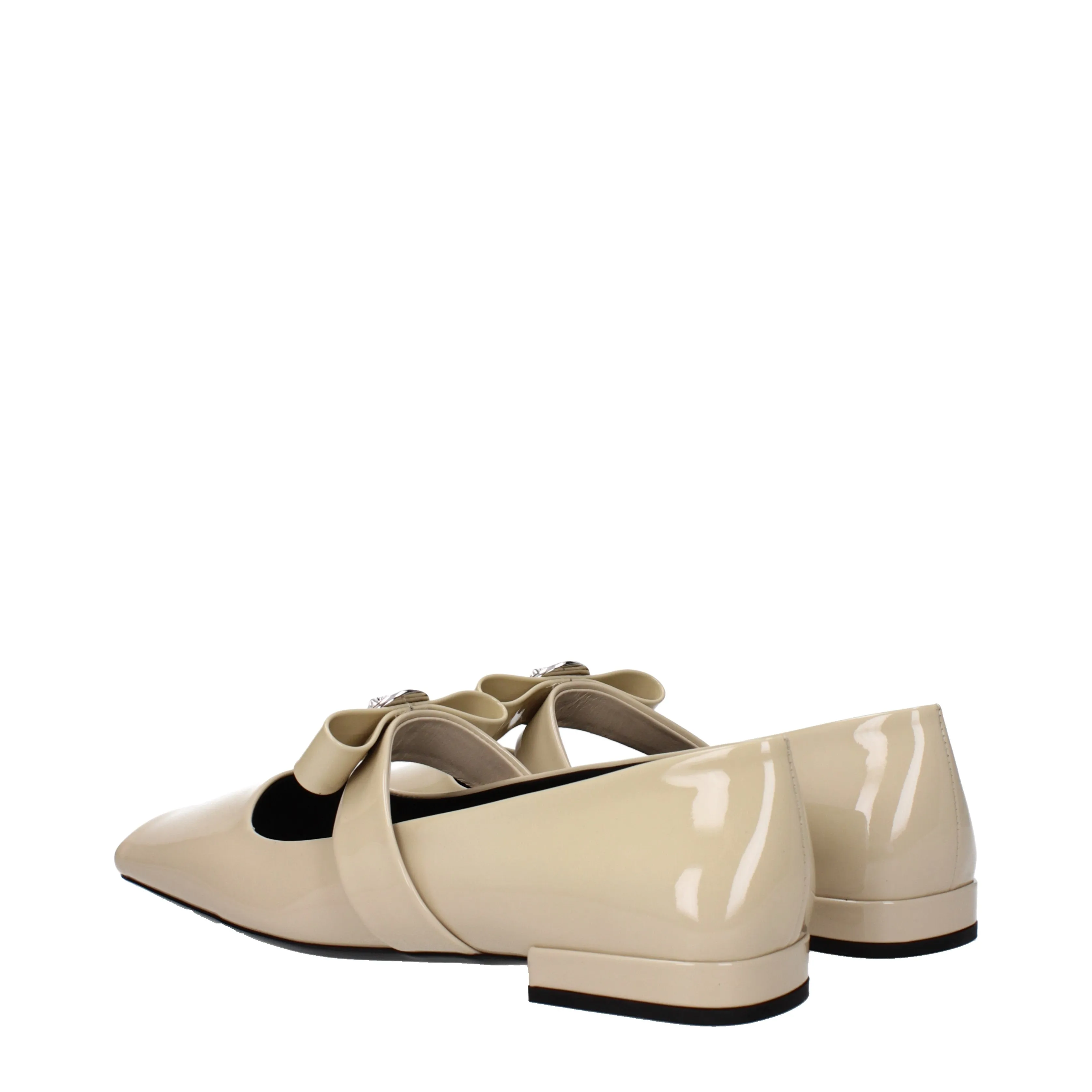 Versace Ballerine Donna Vernice Beige/Sabbia Chiaro