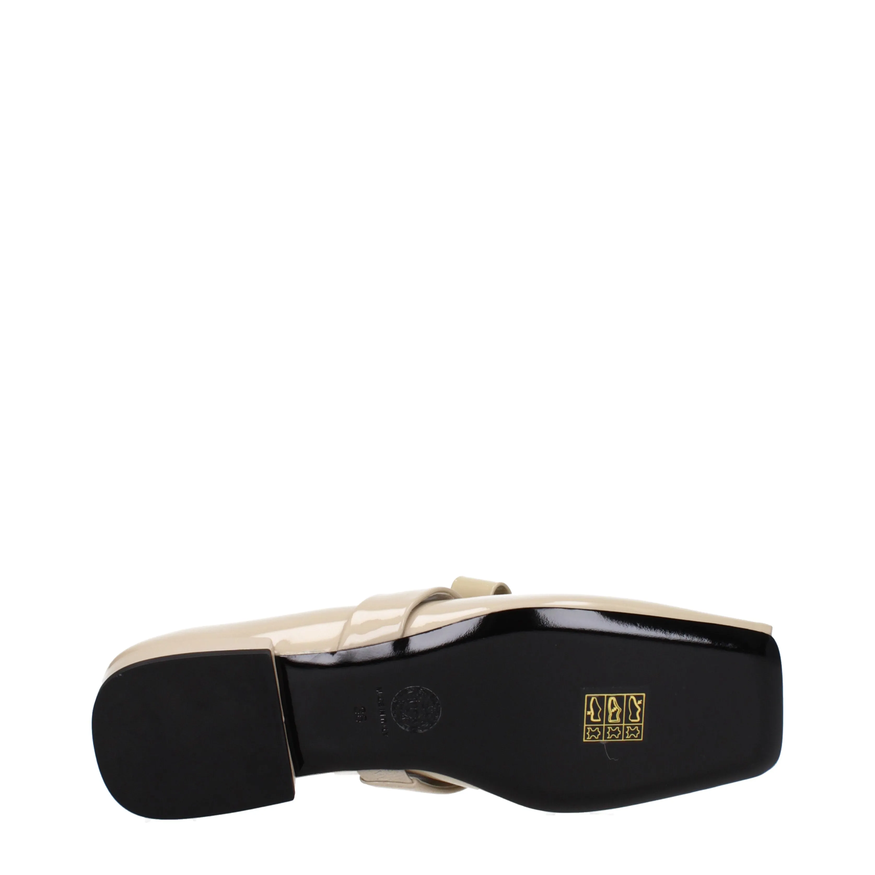 Versace Ballerine Donna Vernice Beige/Sabbia Chiaro
