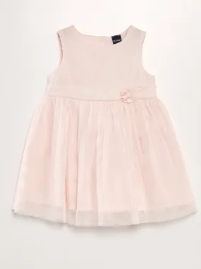 Vestito svasato in tulle - ROSA