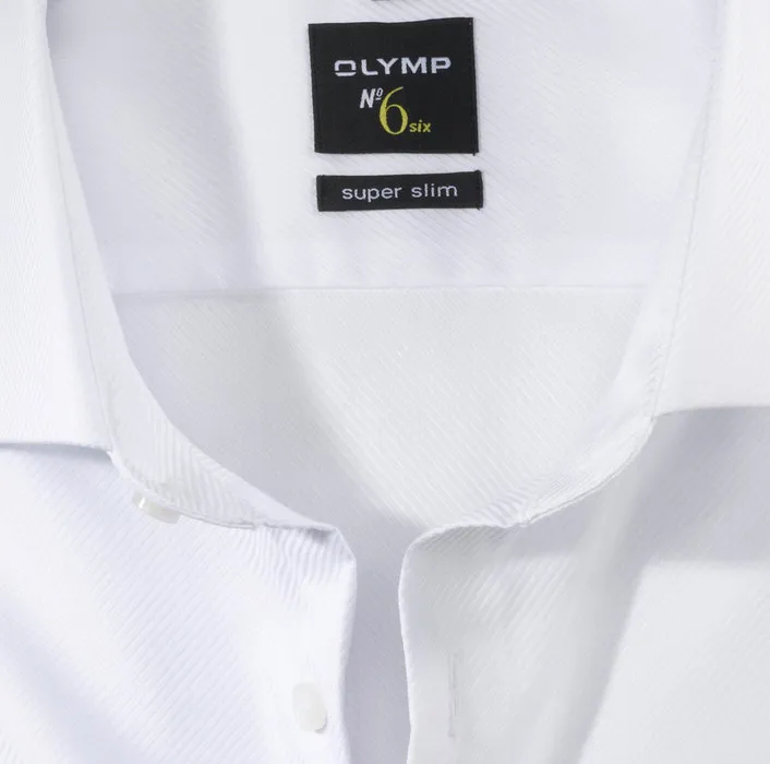 White olymp shirt super slim fit cotton stretch